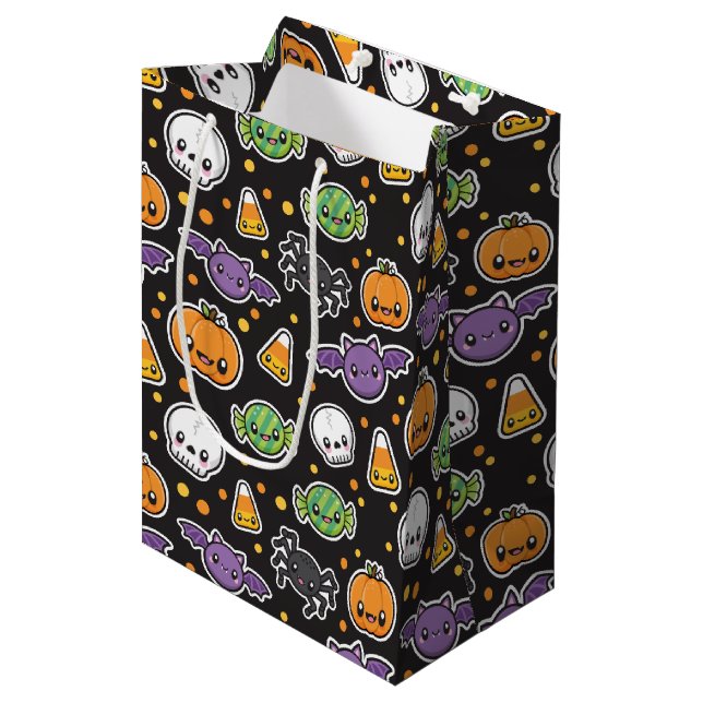 Sac de cadeau de motif de festins de Halloween (Devant Angle)