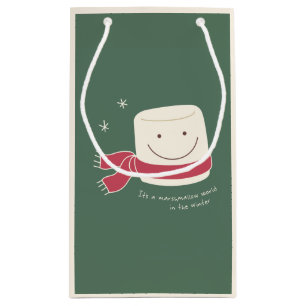 Sac de cadeau de Noël de guimauve et de chocolat