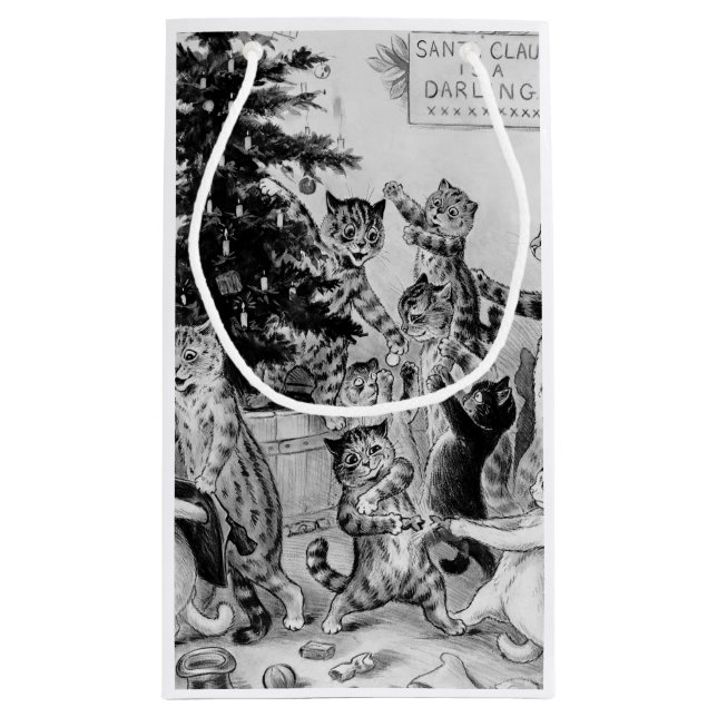 Sac de cadeau de Noël de Louis Wain (Dos)