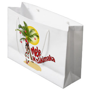 Sac de cadeau de Noël de Mele Kalikimaka de danse