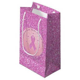Sac de cadeau de parties scintillantes roses de