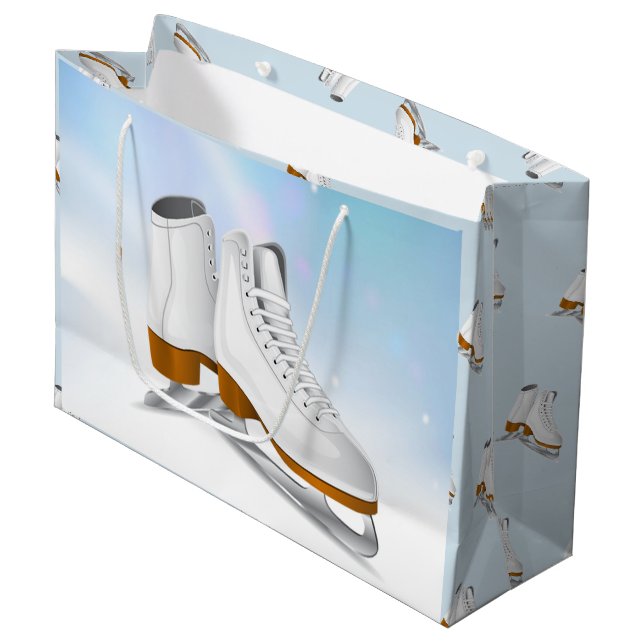 Sac de cadeau de patins de glace grand (Devant Angle)