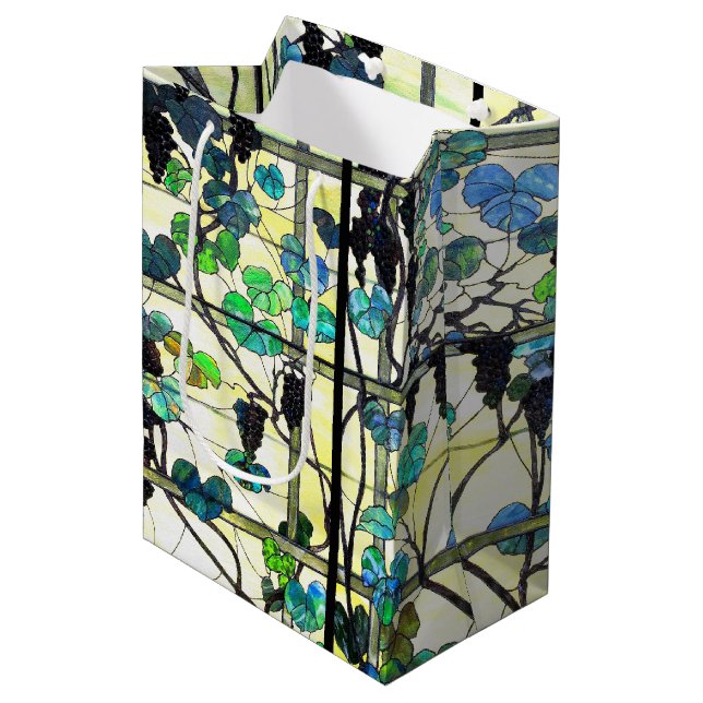 Sac de cadeau de raisins de vignoble en verre (Devant Angle)