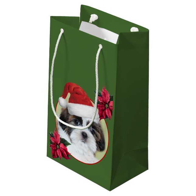 Sac de cadeau de Shih Tzu de Noël (Dos Angle)