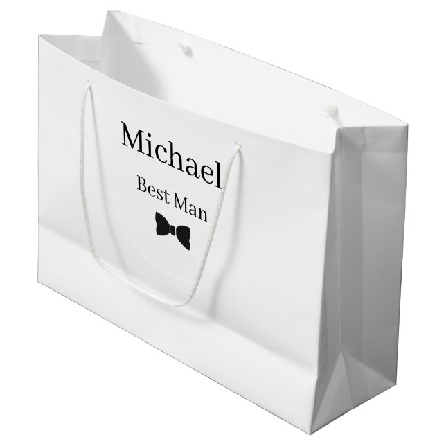 Sac de cadeau de témoin de mariage (Devant Angle)