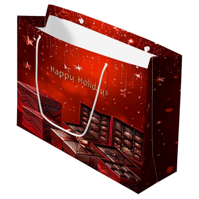 Sac de cadeau de vacances de Noël en bonbons au ch (Devant Angle)