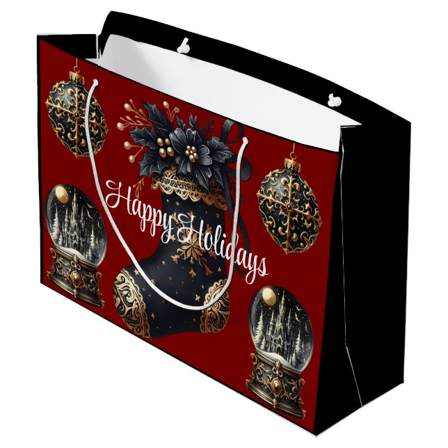 Sac de cadeau de vacances gothique victorien – Gra (Dos Angle)