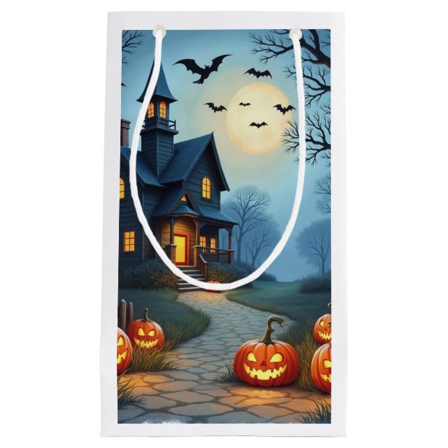 Sac de cadeau d'Halloween effrayant (Devant)