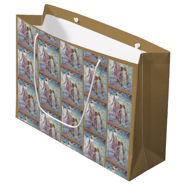 Sac de Cadeau Élégant 'Lumière Rassemblée' © – Gra (Devant Angle)