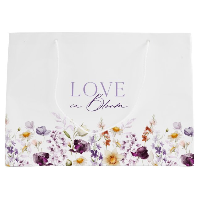 Sac de cadeau floral Love in Bloom (Devant)