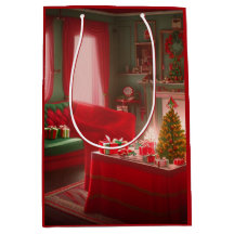 Sac de cadeau moyen de Noël