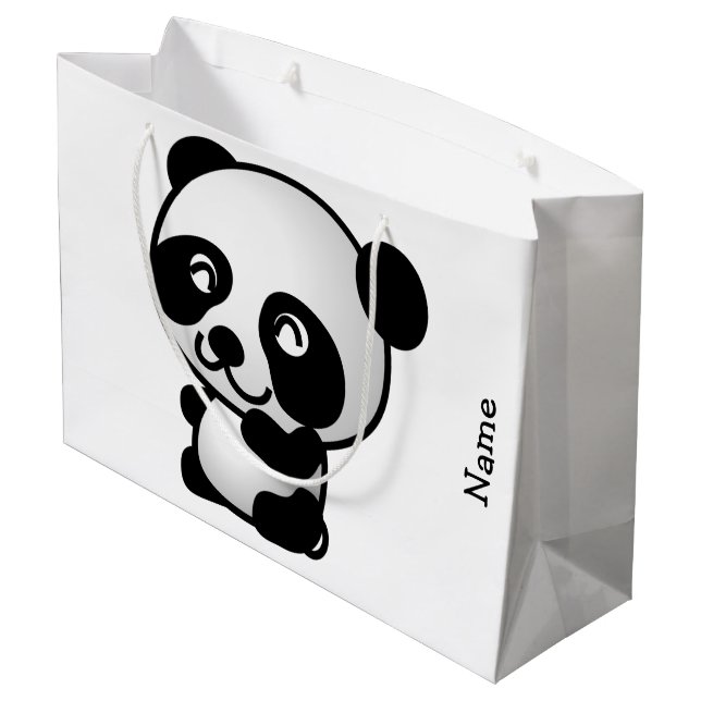 Sac de cadeau. Panda (Dos Angle)