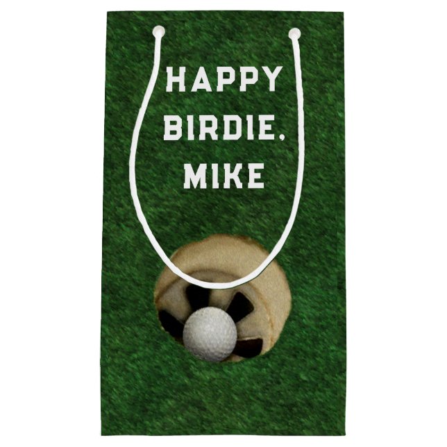 Sac de cadeau petit pour anniversaire de golf (Devant)