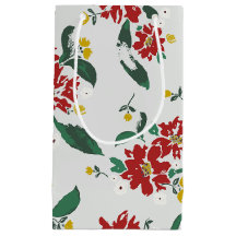 Sac de cadeau Poinsettias pour toutes les saisons