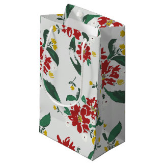Sac de cadeau Poinsettias pour toutes les saisons