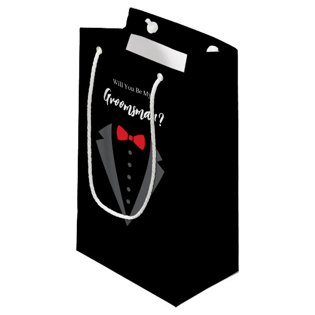 Sac de cadeau pour garçon d'honneur de mariage (Devant Angle)