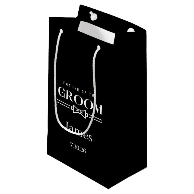 Sac de cadeau pour le père du marié de mariage (Devant Angle)