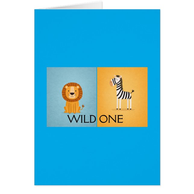 Sac de cadeau Safari Wild One (Devant)