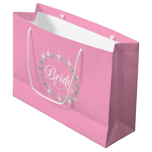 Sac de cadeaux pour mariée de mariage (Devant Angle)