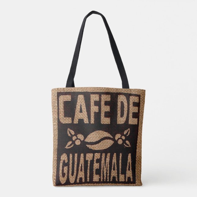 SAC DE CAFÉ FAUX BURLAP PURSE FOURRE-TOUT (Dos)