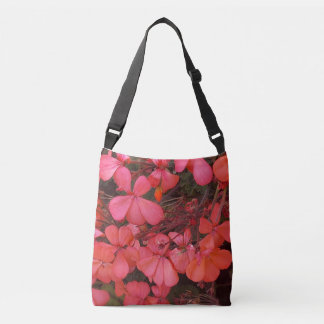 Sac de carrosserie avec des petites fleurs rouges