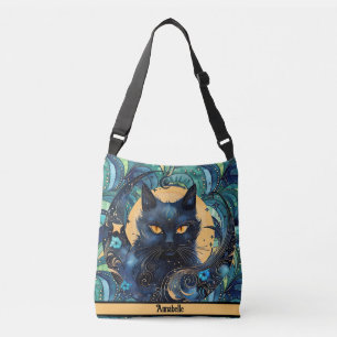 Sac de carrosserie céleste et chats noirs