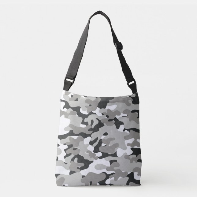 Sac de carrosserie de camouflage noir et gris (Devant)