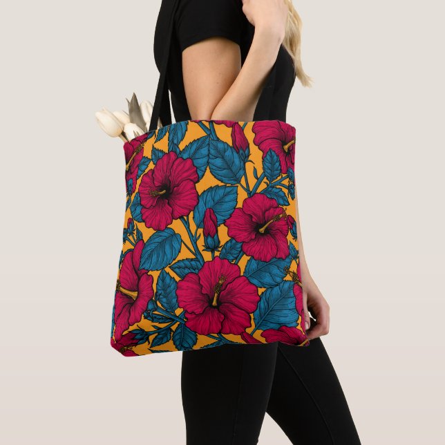 Sac de carrosserie de fleurs d'Hibiscus (De près)