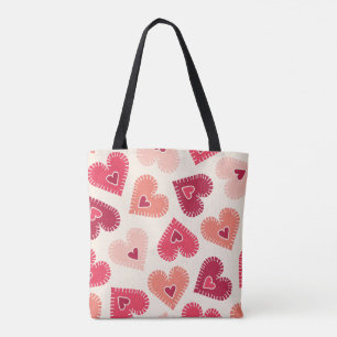 Sac de charme du coeur rouge