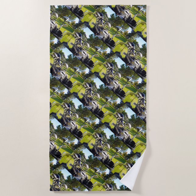 Sac De Clubs De Golf, Serviette De Plage (Devant)