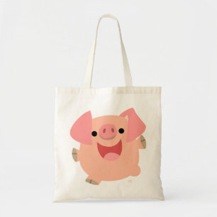 Sac de cochon joyeux en caricature
