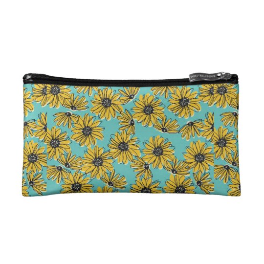 Sac de cosmétique de marguerite