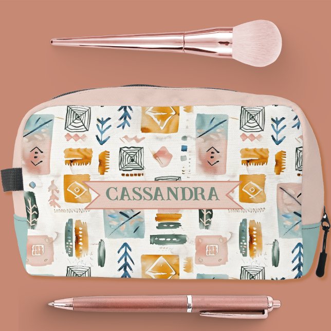 Sac de cosmétiques à motif de toiles et de flèches (Créateur téléchargé)