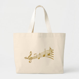 Sac de courses avec notes de musique