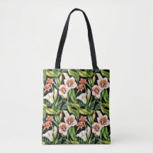 Sac de courses en lys calla tropical luxuriant