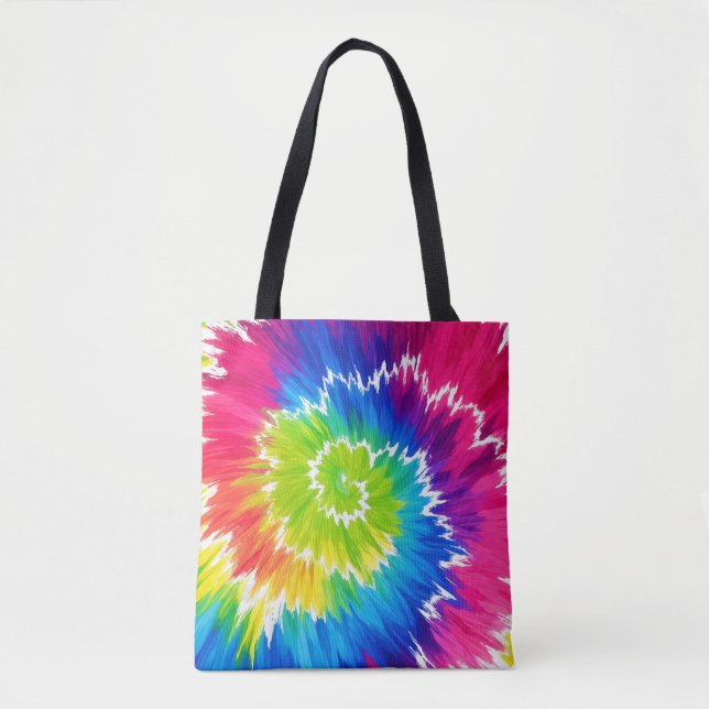 Sac de courses esthétique en spirale coloré (Devant)