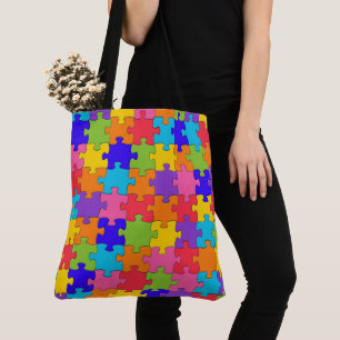 Sac de courses tout usage  Puzzle coloré en pièces