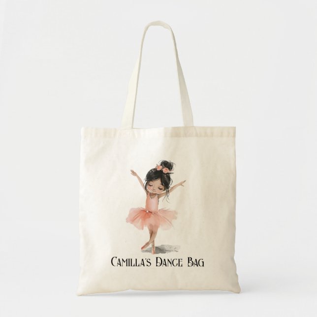Sac de danse à personnaliser pour chaussures de ba (Devant)