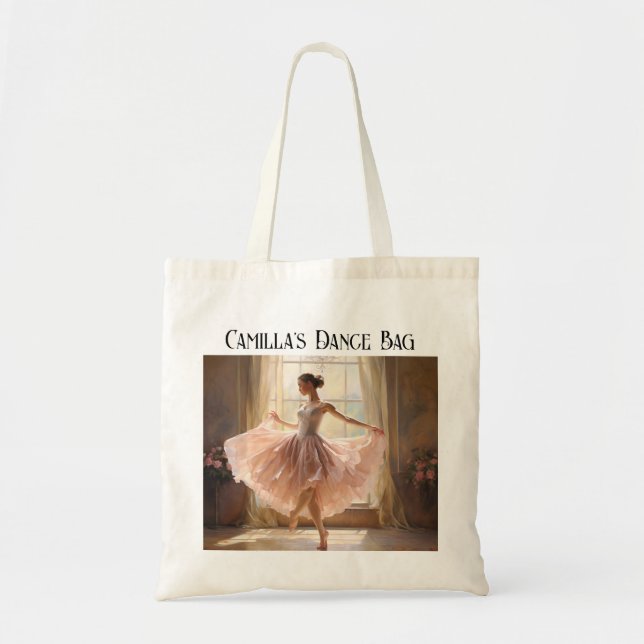 Sac de danse à personnaliser pour chaussures de ba (Devant)