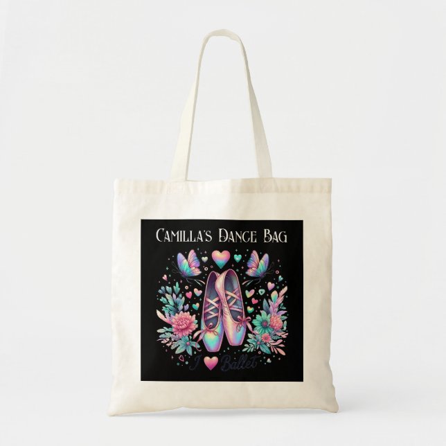 Sac de danse à personnaliser pour chaussures de ba (Devant)