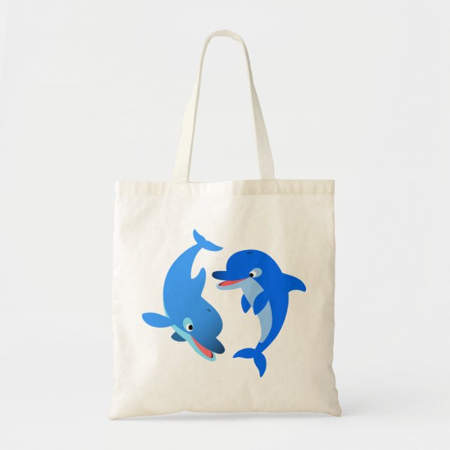Sac de dauphins de dessin animé jouant mignon (Devant)