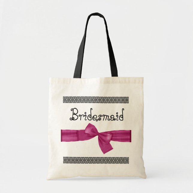 Sac de demoiselle d'honneur - arc et dentelle (Devant)