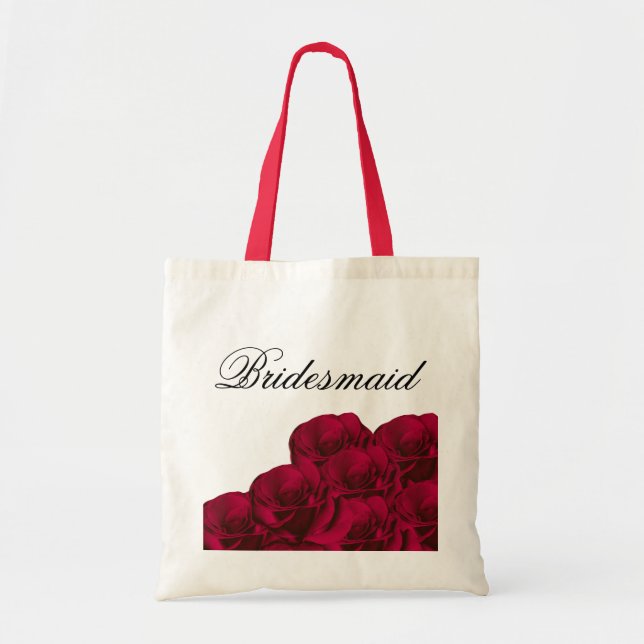 Sac de demoiselle d'honneur de roses rouges (Devant)