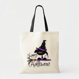 Sac de des bonbons ou un sort de Halloween de chat