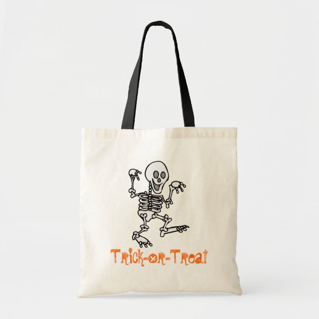 Sac de des bonbons ou un sort (squelette) (Devant)