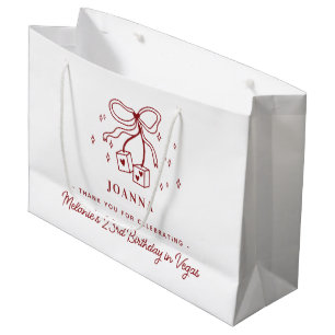 Sac de dés de casino personnalisé avec ruban pour 