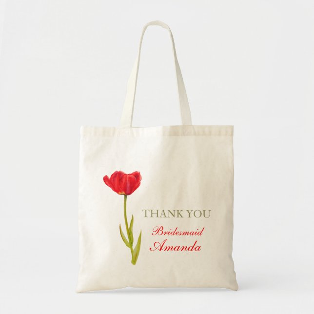 Sac de femme de mariage d'art de la fleur de tulip (Devant)