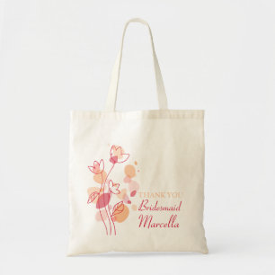 Sac de femme de mariage de fleurs moderne graphiqu