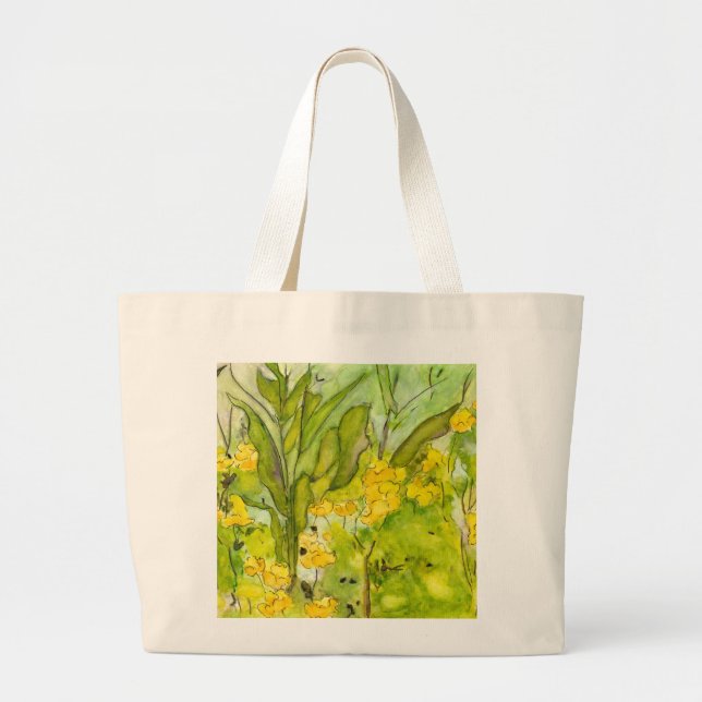 Sac de fleur sauvage d'aquarelle de photo de Pat (Devant)
