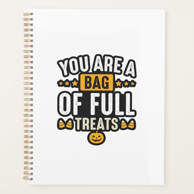 Sac de friandises d'Halloween Dessin vectoriel vin (Devant)